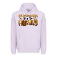 Lilac she works hard for the honey Premium Hoodie - Artiststas