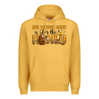 Mustard she works hard for the honey Premium Hoodie - Artiststas