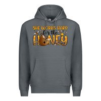 Rock she works hard for the honey Premium Hoodie - Artiststas