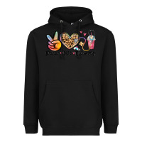 Black peace love nursing Heavyweight Hoodie - MaliasSmallBusiness