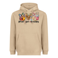 Mushroom peace love nursing Heavyweight Hoodie - MaliasSmallBusiness