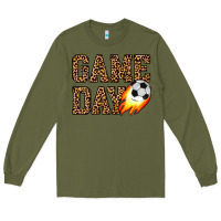 Army Green game day soccer Long Sleeve Tee - JahusDesignShop