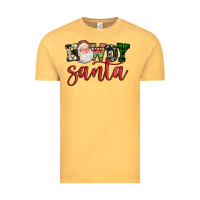 Vintage Mustard howdy santa Vintage Tee - FaDigitalArtStudio