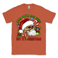 Copper When You're Dead Inside But It's Christmas Hippie Skeleton Santa Classic Tee - Artiststas