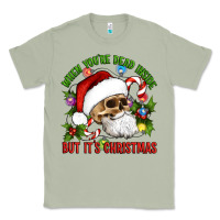 Matcha When You're Dead Inside But It's Christmas Hippie Skeleton Santa Classic Tee - Artiststas