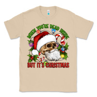 Mushroom When You're Dead Inside But It's Christmas Hippie Skeleton Santa Classic Tee - Artiststas