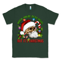 When You're Dead Inside But It's Christmas Hippie Skeleton Santa Classic Tee | Teevron