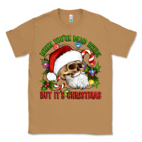 Toasted Coconut When You're Dead Inside But It's Christmas Hippie Skeleton Santa Classic Tee - Artiststas
