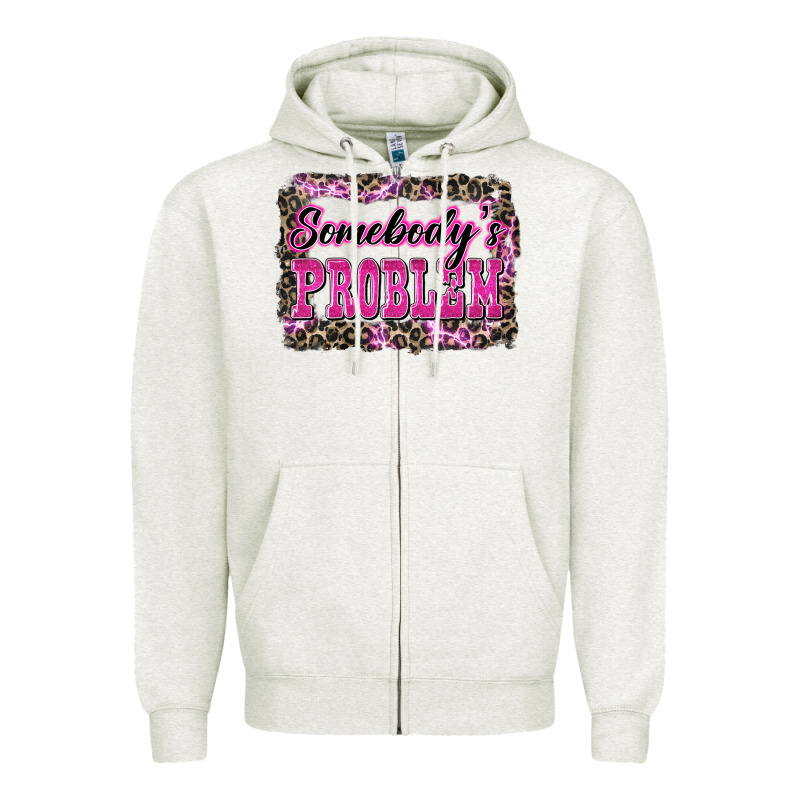 Western Somebody's Problem Zipper Hoodie by LillyAllenDesigns | Teevron