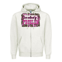 Oatmeal Heather Western Somebody's Problem Zipper Hoodie - LillyAllenDesigns