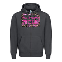 Smoke Western Somebody's Problem Zipper Hoodie - LillyAllenDesigns