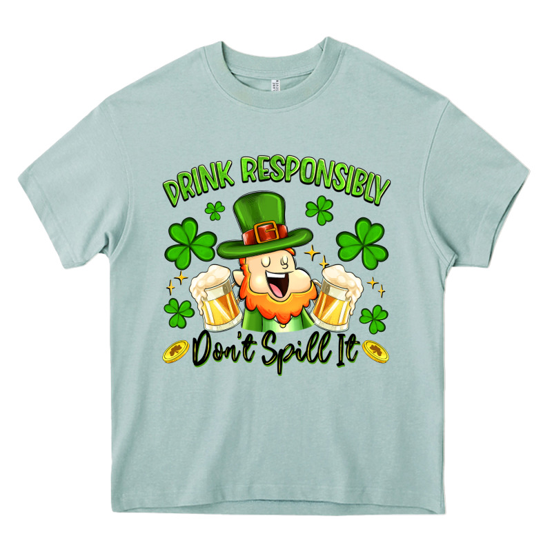Drink Responsibly Dont Spill It Heavy Core Tee by Artiststas | Teevron