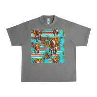 Tornado longhorn bull seamless pattern Urban Heavy Tee - HRA Design Shop