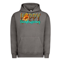 Pigment Tornado Happy Thanksgiving with Turkey Urban Hoodie - texasbilliewilder