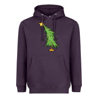 Plum trendy christmas tree Heavyweight Hoodie - MaliasSmallBusiness
