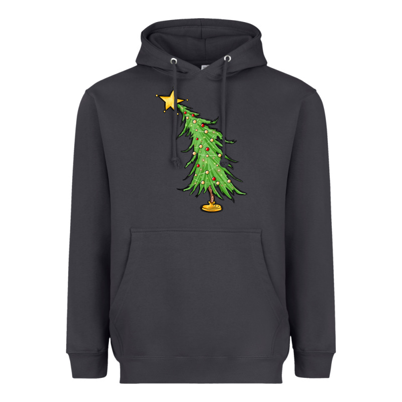 Trendy Christmas Tree Heavyweight Hoodie by MaliasSmallBusiness | Teevron