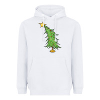 White trendy christmas tree Heavyweight Hoodie - MaliasSmallBusiness