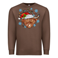 Chestnut christmas cow Premium Sweatshirt - MaliasSmallBusiness