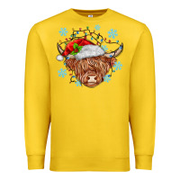 Lemon christmas cow Premium Sweatshirt - MaliasSmallBusiness