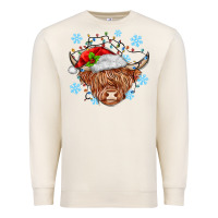 Sandshell christmas cow Premium Sweatshirt - MaliasSmallBusiness
