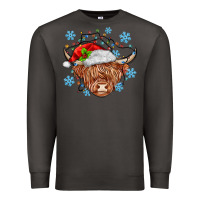 Smoke christmas cow Premium Sweatshirt - MaliasSmallBusiness