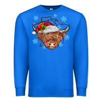 True Royal christmas cow Premium Sweatshirt - MaliasSmallBusiness