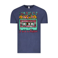 Vintage Denim i am not old i am a classic sunflower floral casse Vintage Tee - FaDigitalArtStudio