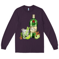 Plum gin tonic bottle and cocktail Long Sleeve Tee - AdoDesignShop
