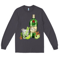 Smoke gin tonic bottle and cocktail Long Sleeve Tee - AdoDesignShop