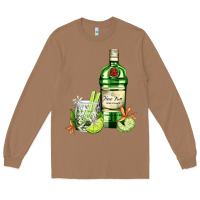 Toasted Coconut gin tonic bottle and cocktail Long Sleeve Tee - AdoDesignShop