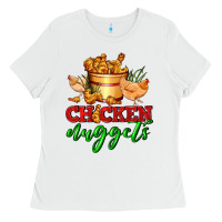 White chicken nuggets Ladies Tee - AdoDesignShop
