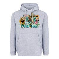 Heather Grey created with a purpose Heavyweight Hoodie - NancyCooperArtShop