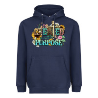 Navy created with a purpose Heavyweight Hoodie - NancyCooperArtShop