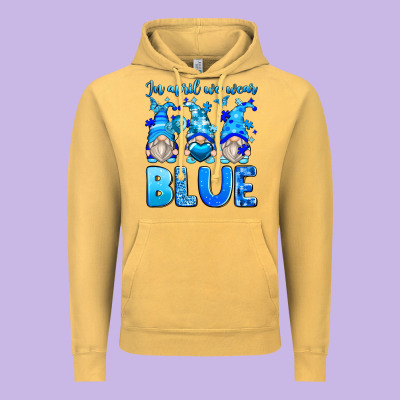 In April We Wear Blue Autism Gnomes Vintage Hoodie Designed By Zillion Design Studio