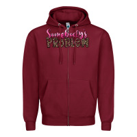 Burgundy Western Somebody's Problem Zipper Hoodie - LillyAllenDesigns