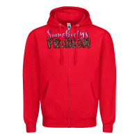 Red Western Somebody's Problem Zipper Hoodie - LillyAllenDesigns