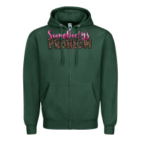 Sports Green Western Somebody's Problem Zipper Hoodie - LillyAllenDesigns