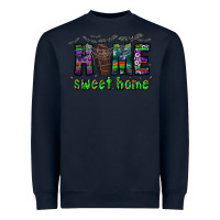 Navy home sweet home Heavyweight Sweatshirt - CowhideDigitalArt