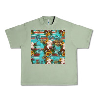 Oil Green charolais cow seamless pattern Urban Heavy Tee - HRA Design Shop