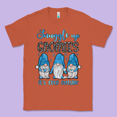 Snuggle Up Gnomies It's Cold Outside Classic Tee Designed By Jahusdesignshop