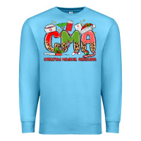 Ocean Blue cma certified medical assistant Premium Sweatshirt - MaliasSmallBusiness