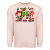 Pale Pink cma certified medical assistant Premium Sweatshirt - MaliasSmallBusiness