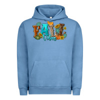 Pigment Pebble Blue Fall Vibes Urban Hoodie - texasbilliewilder