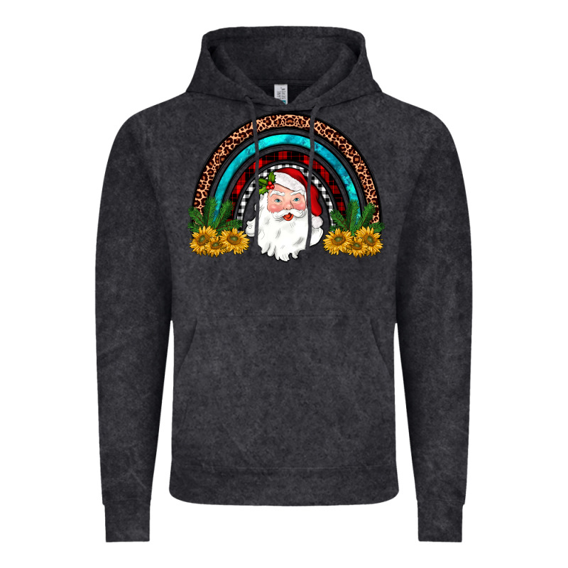 Santa Rainbow Vintage Hoodie by JahusDesignShop | Teevron