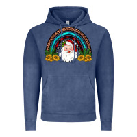Vintage Denim santa rainbow Vintage Hoodie - JahusDesignShop