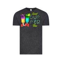 Vintage Black sweet summer time3 Vintage Tee - CowhideDigitalArt