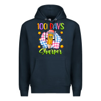 Navy 100 days sharper Premium Hoodie - Artiststas