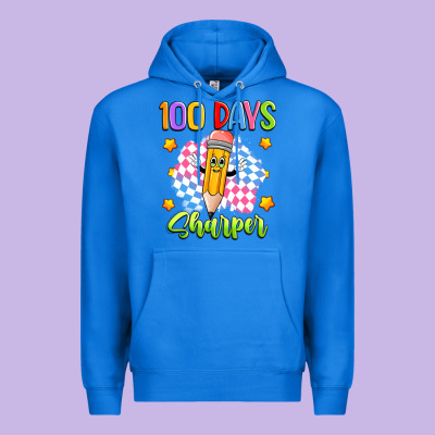 100 Days Sharper Premium Hoodie Designed By Artiststas