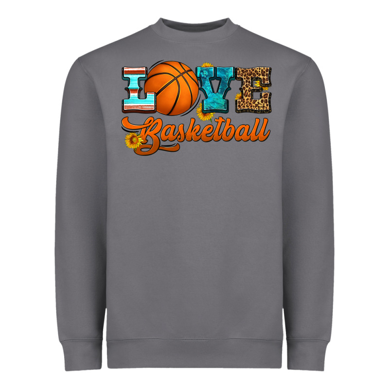 Love Basketball Heavyweight Sweatshirt by HRA Design Shop | Teevron