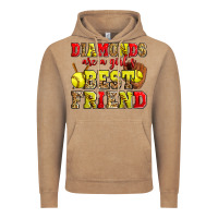 Vintage Coffee diamonds are a girl's best friend softball Vintage Hoodie - Zillion Design Studio